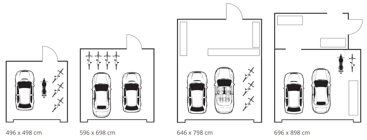 Grundriss Großtorgarage